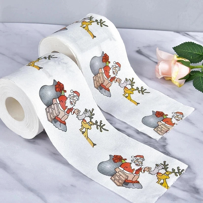 Papier toilette imprimé Noël 2 couches doux