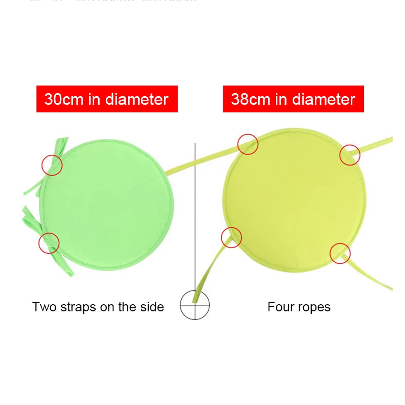 Coussin de siège rond vert dans un bureau moderne
