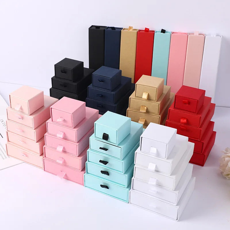 Boîte à bijoux noire 12 pièces pour rangement organisé