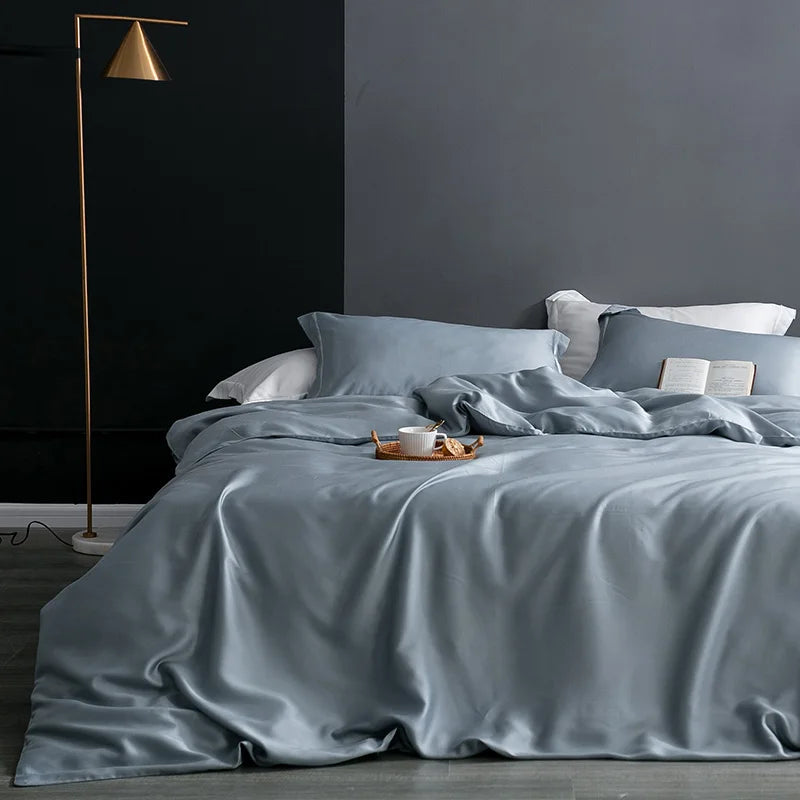 Housse de couette bordeaux pour chambre luxueuse
