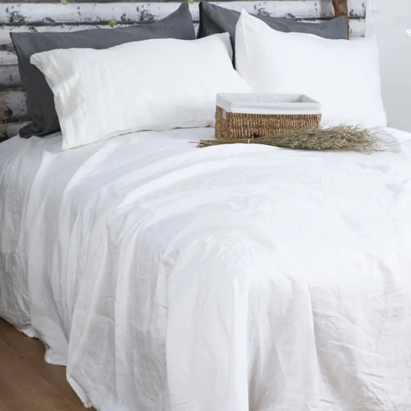 Literie en lin naturel pour chambre