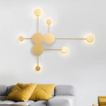 Vue de cote de l'applique murale LED au design epure