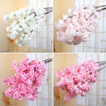 Branche de fleur de cerisier artificielle en soie rose