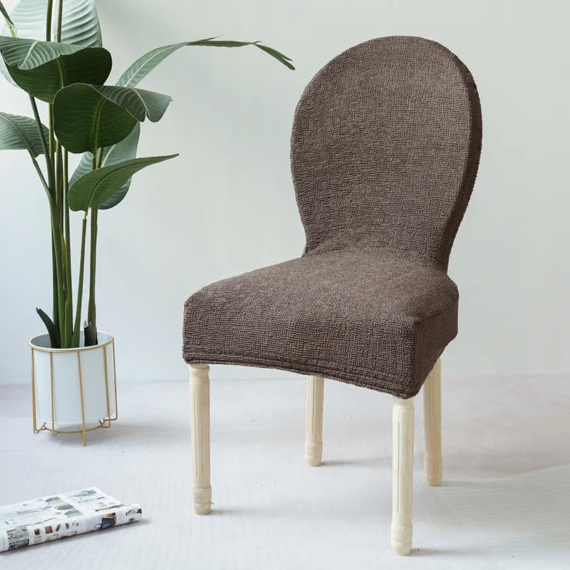 Housse de chaise brune moderne pour intérieur