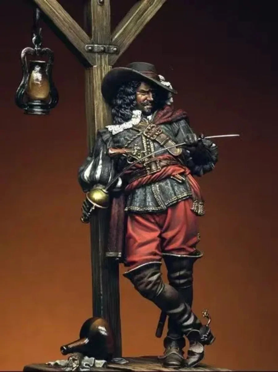 Figurine résine grise pour diorama