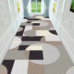 Tapis lavable blanc dans une chambre décorative
