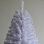 Sapin de Noël blanc 120 cm avec branches en PVC