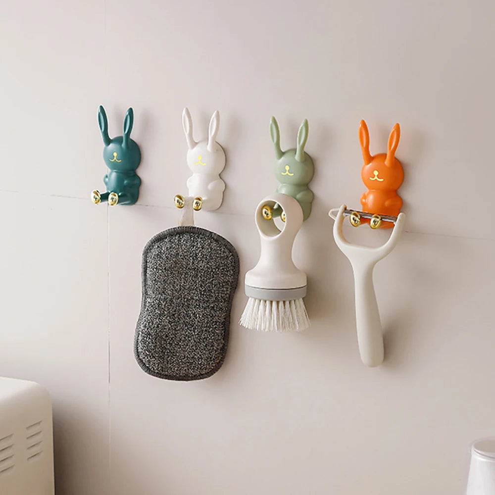 Porte-brosse à dents mural adhésif 2 en 1 avec gobelet vert clair