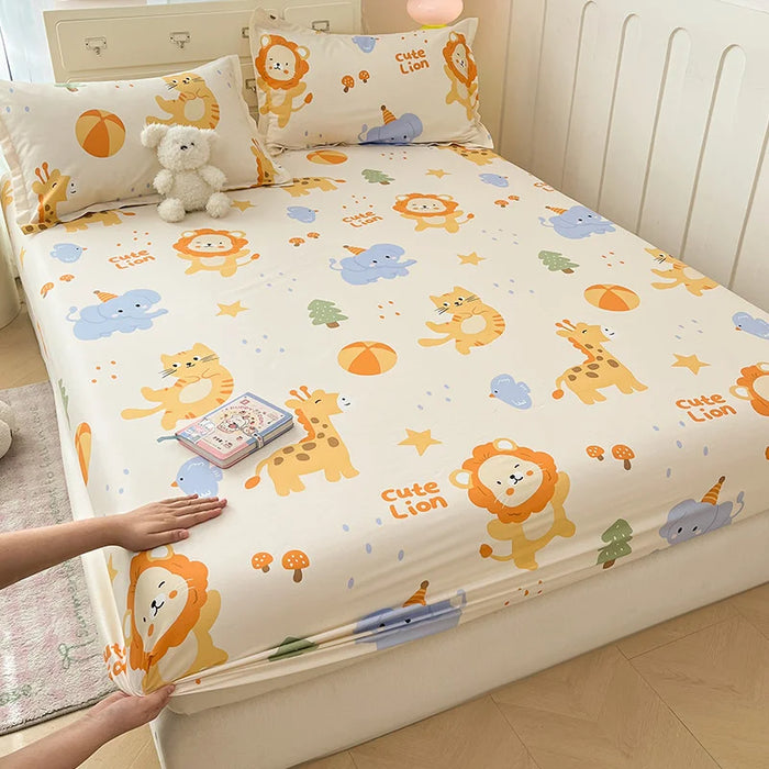 Parure de lit percale coton 400 fils bleu marine