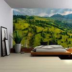 Tenture murale paysage naturel forêt décoration chambre bohème