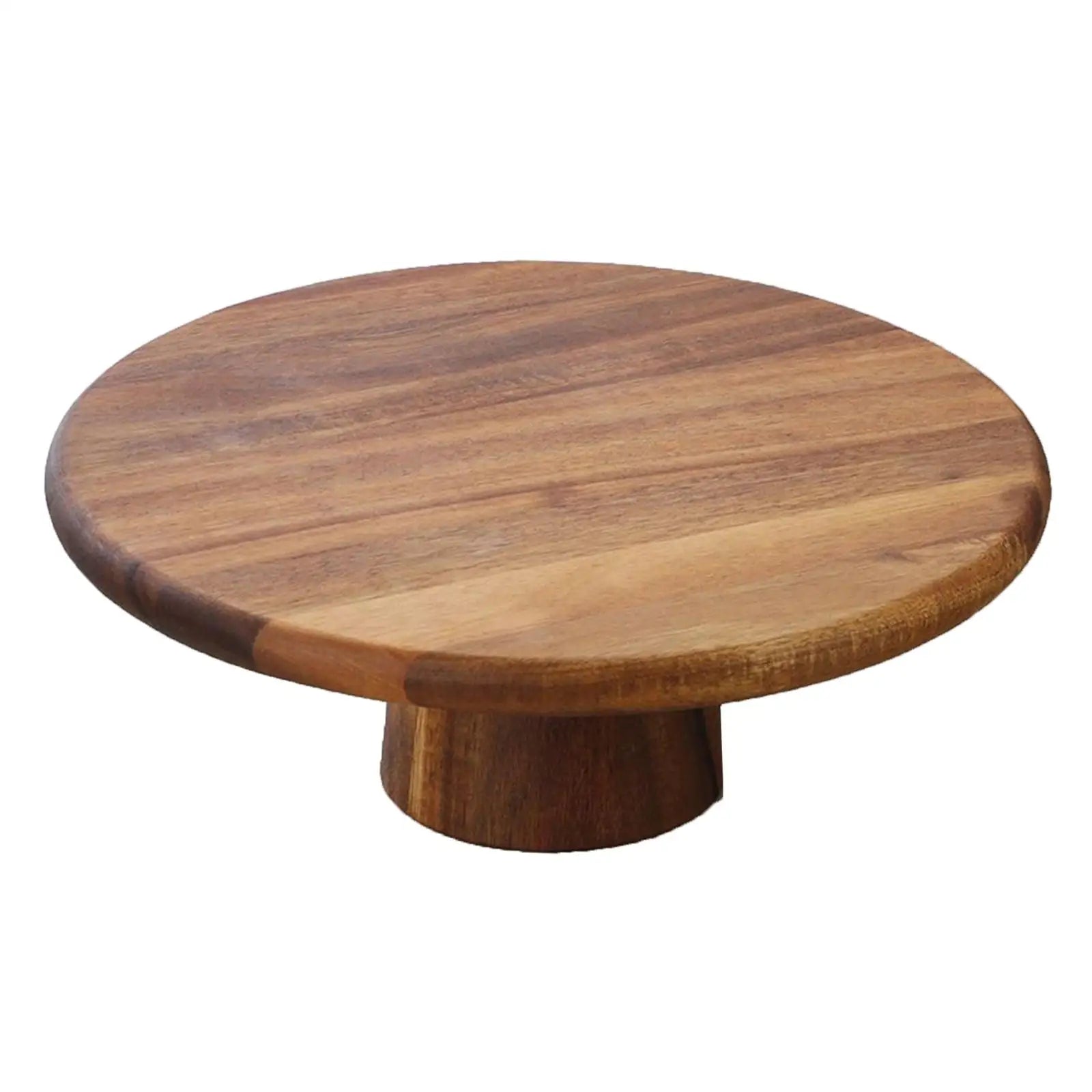 Déco plateau en bois rond sur table de fête