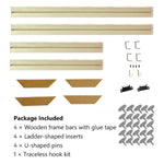Cadre photo en bois moderne bourgogne pour decoration interieure