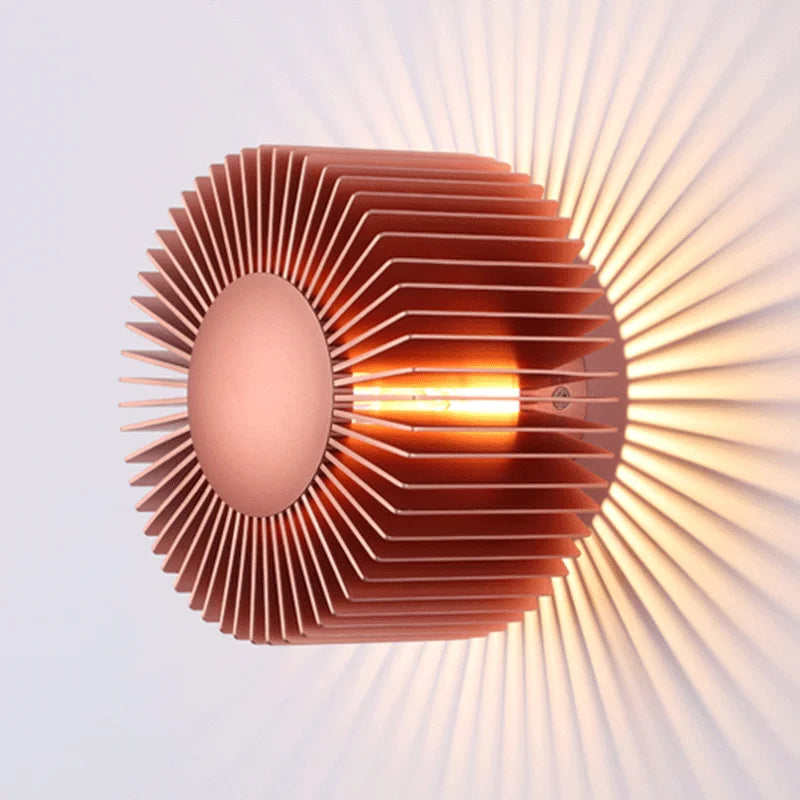 Applique murale LED aluminium design moderne or