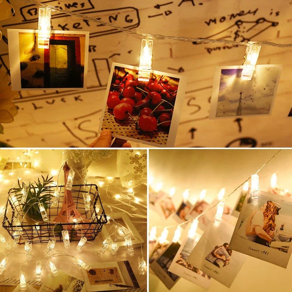 Guirlande lumineuse RVB pour photos murales