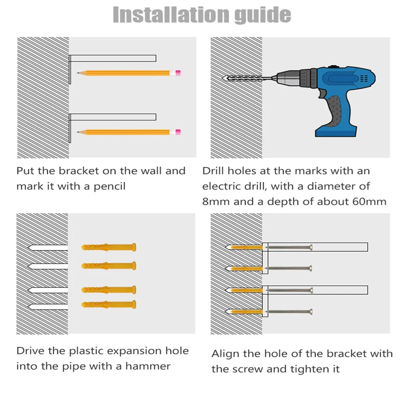 Détail du support en métal robuste et design épuré