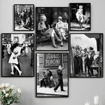 Affiche photo noir et blanc Paris sur toile