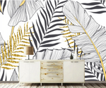 Papier peint tropical personnalisable Ombre Interieur