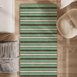 Tapis rectangulaire rayé noir pour chambre