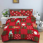 Parure de lit élan Noël 3D - housse de couette motif élan