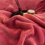 Housse de couette rose microfibre douce