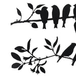 Vue de côté de la décoration murale oiseaux pour intérieur