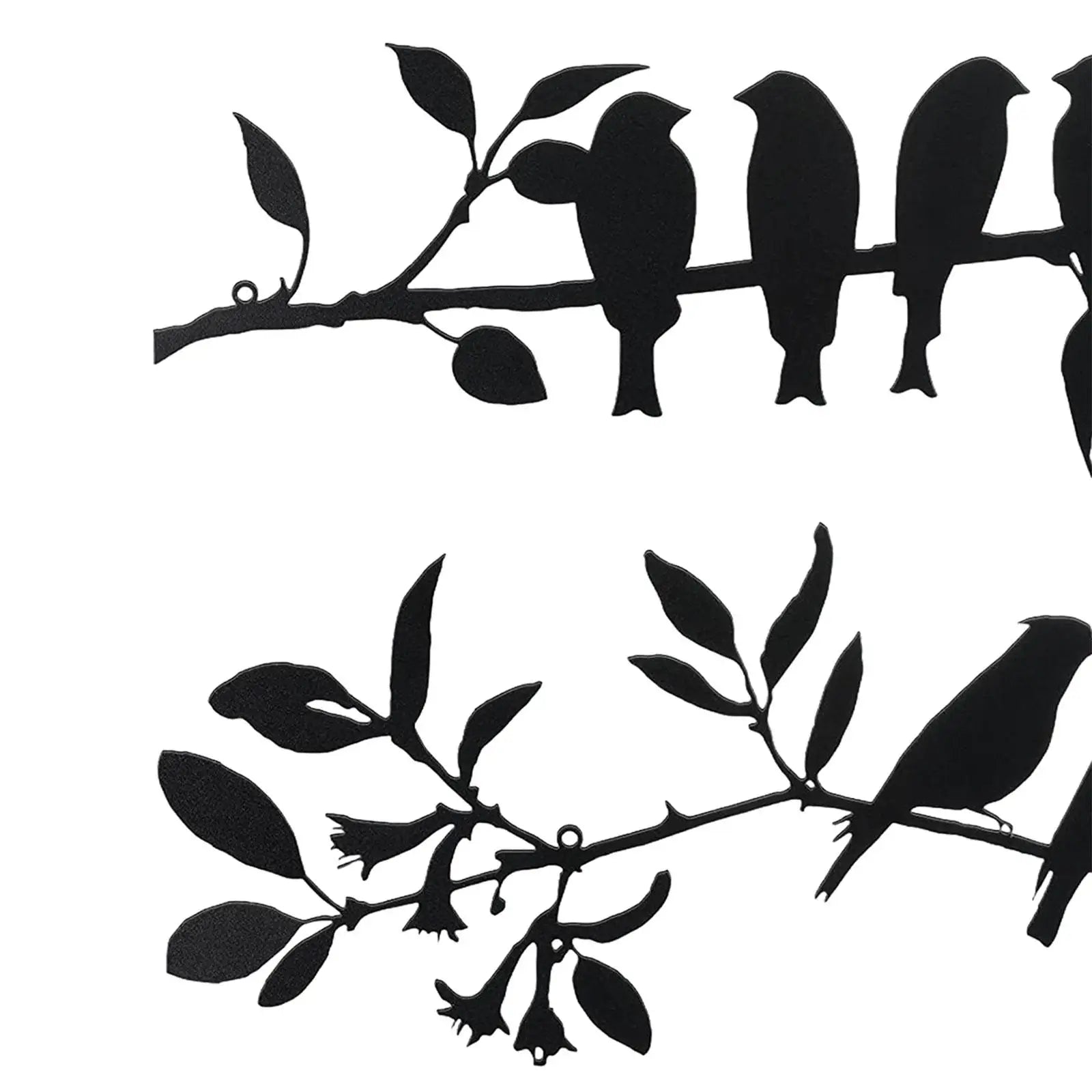 Vue de côté de la décoration murale oiseaux pour intérieur
