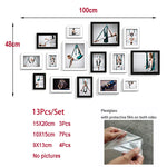 Cadre photo mural en bois moderne avec finition lisse