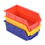 Organisateur de garage avec bacs empilables multicolores