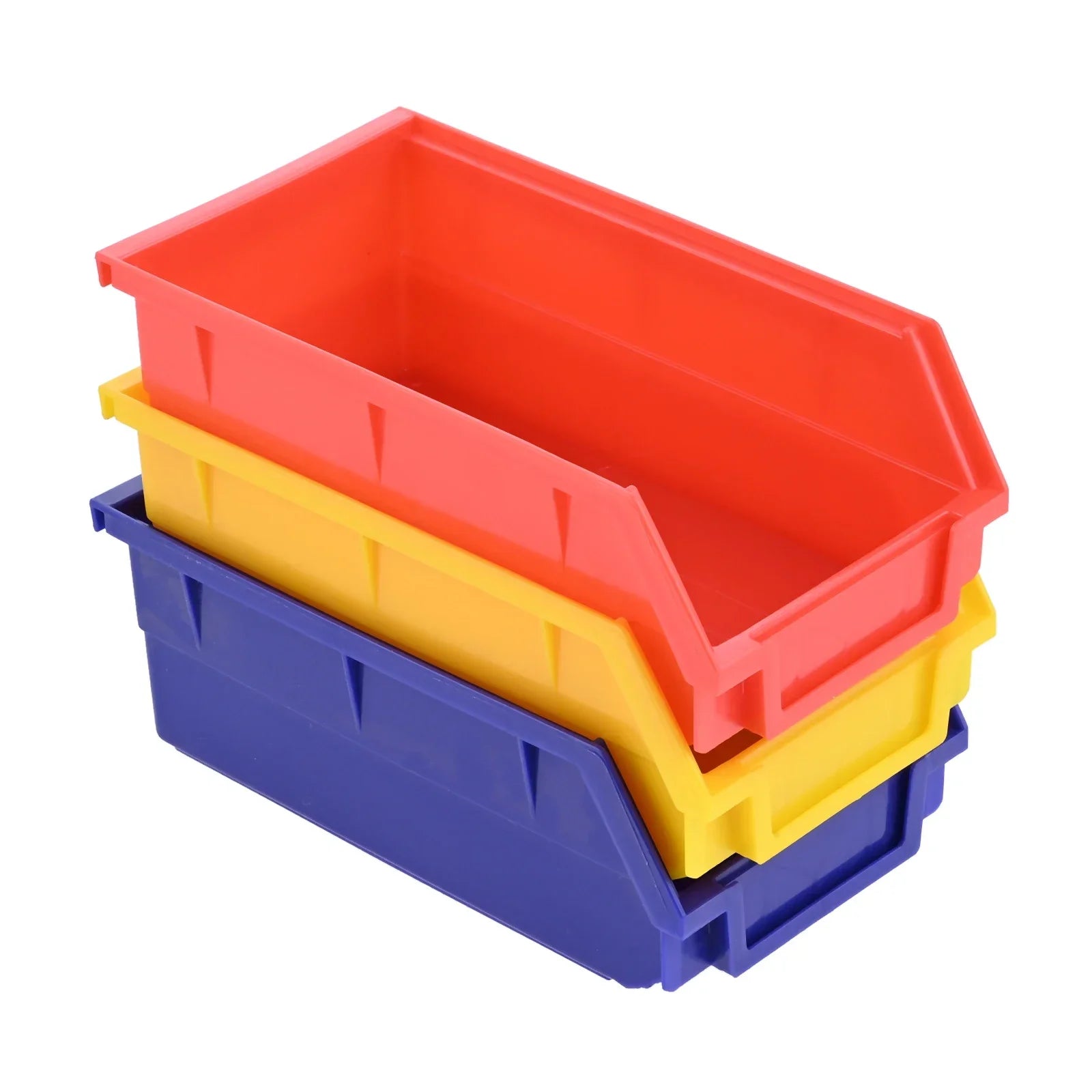 Organisateur de garage avec bacs empilables multicolores