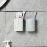 Porte brosse à dents multifonction pour rangement dentifrice et accessoires