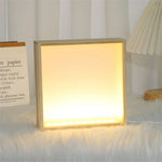 Cadre photo lumineux LED DIY en bois et acrylique de couleur rouge