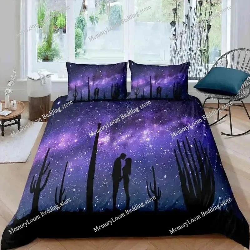 Housse de couette romantique pour couple