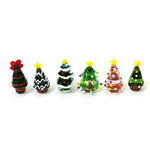 Mini sapin de Noël en verre de Murano personnalisé sur table