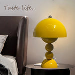 Lampe de chevet fleur LED USB dimmable verte