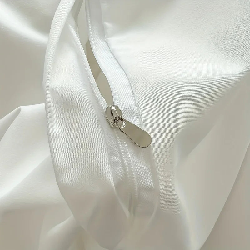 Détail du tissu sergé de la parure de lit