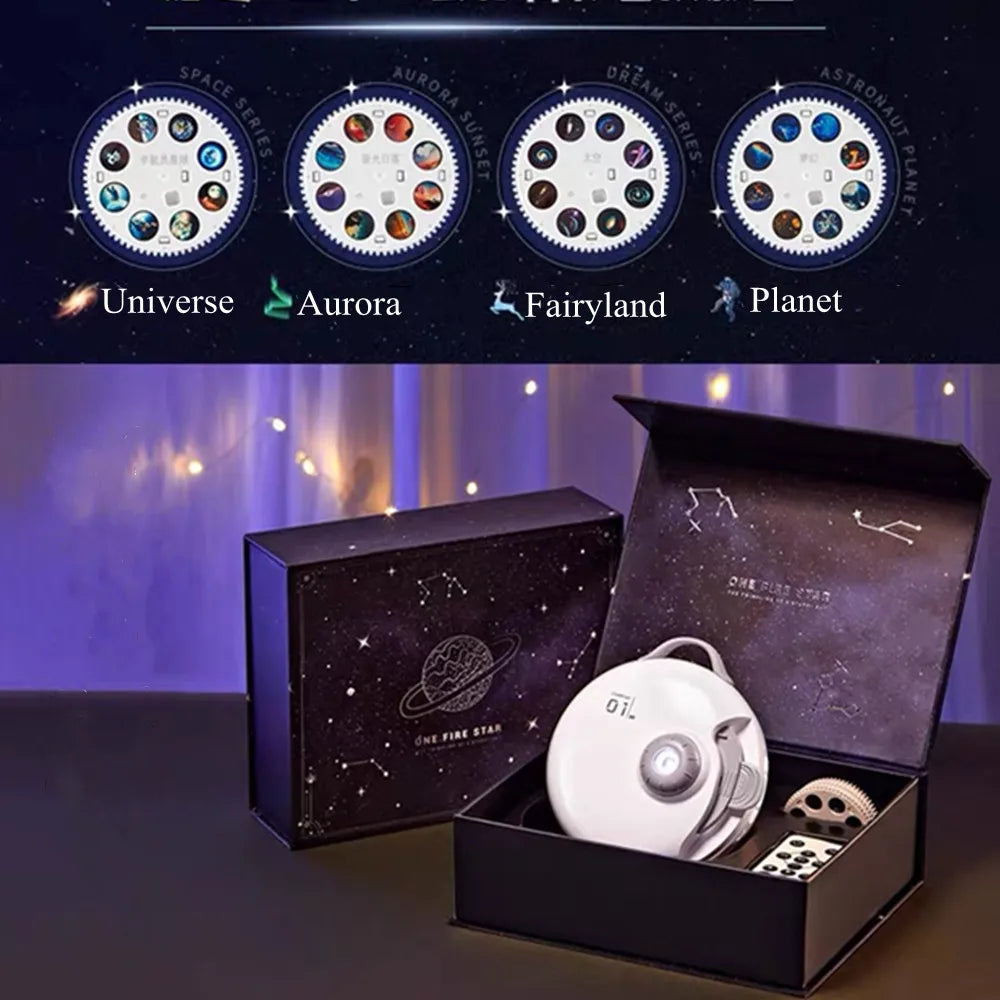 Haut-parleur Bluetooth intégré au projecteur galaxie