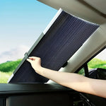 Rideau thermique occultant rétractable automatique pour voiture noir