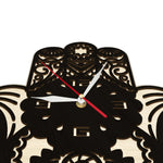 Horloge murale silencieuse quartz bois
