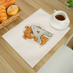 Set de table éducatif A-Z ours brun