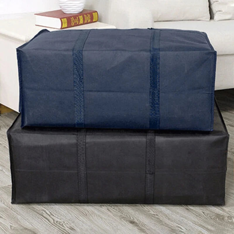 Sac de rangement couette rouge Ombre Interieur plié pour un rangement compact