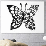 Papillon mural dans une chambre à coucher