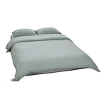 Housse de couette verte avec oreillers assortis
