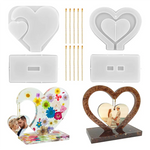 Kit moule silicone cœur pour création résine