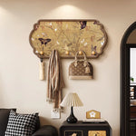 Porte-manteau mural blanc vintage pour entrée