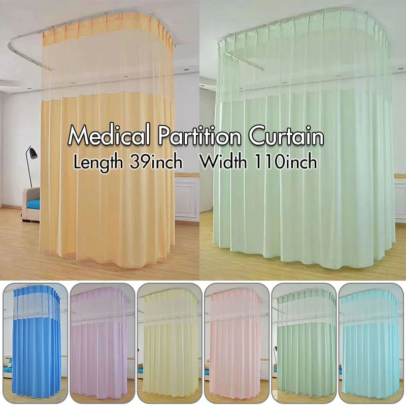Rideau de séparation médical en polyester translucide pour SPA