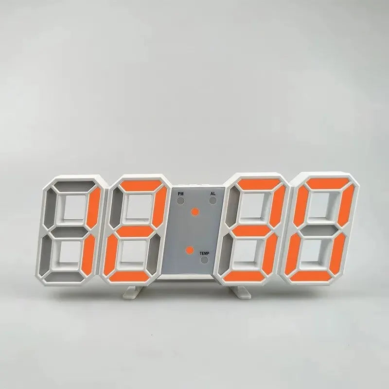 Horloge murale LED design salon