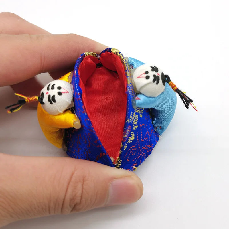 Coffret cadeau bijoux enfant en brocart de soie