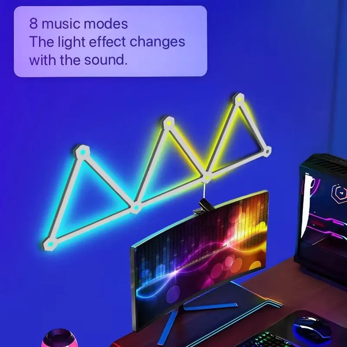 Appliques murales LED RGB intelligentes en aluminium blanc