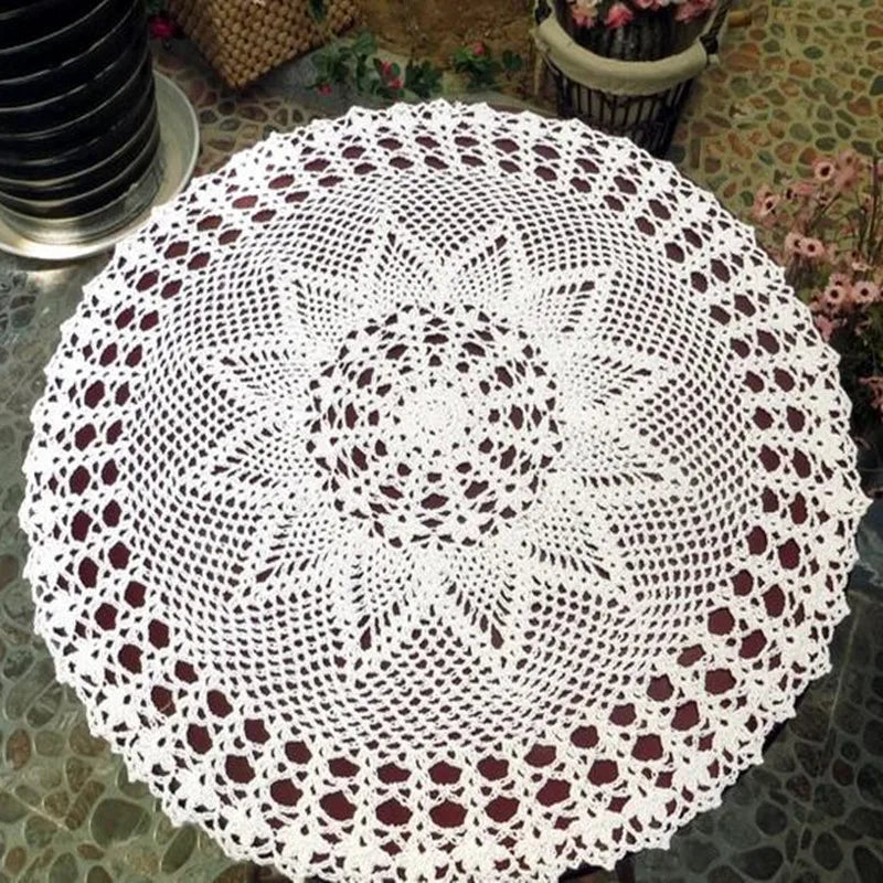 Dessous de plat crochet coton vue de dessus