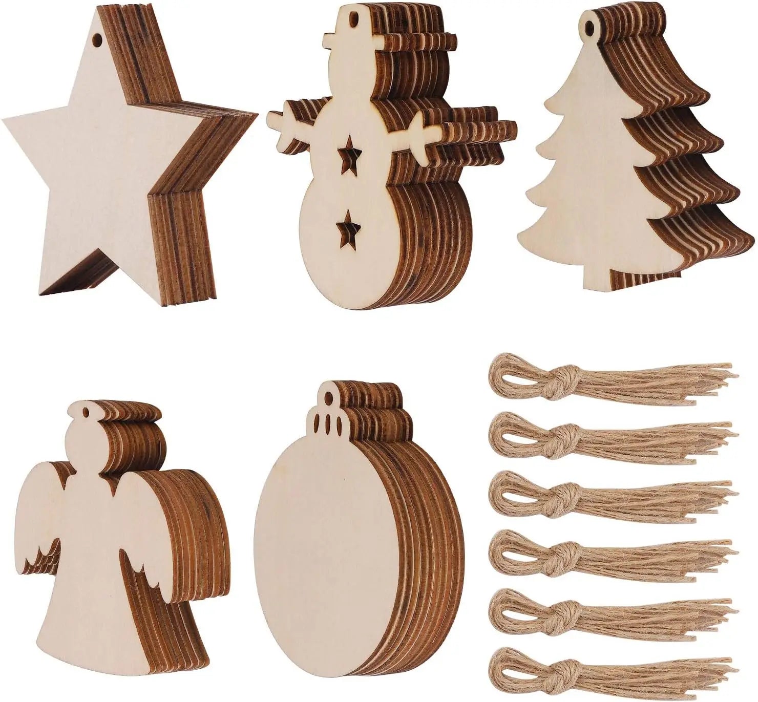 Kit complet boules de Noël DIY avec cordes - Ombre Interieur